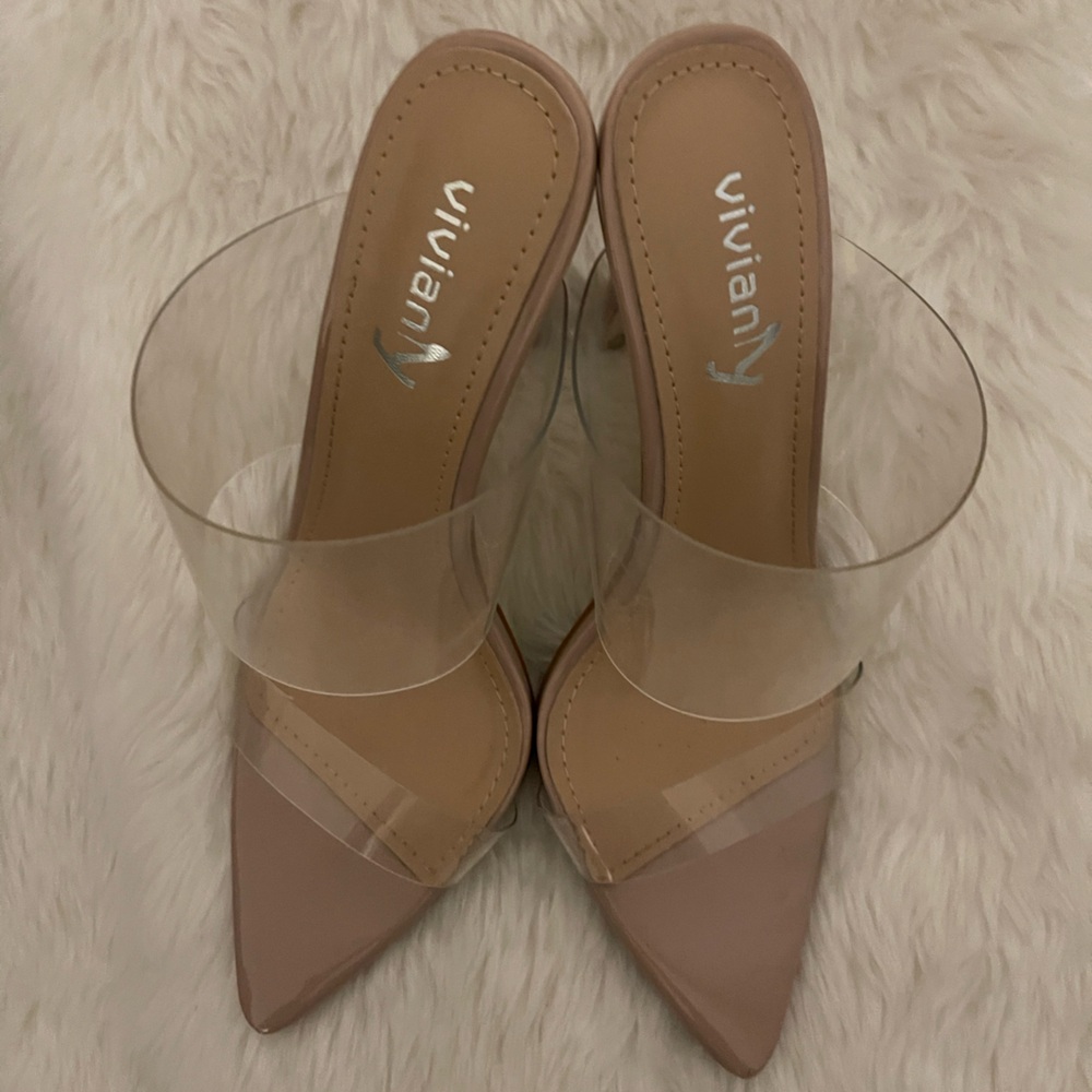 Vivianly Transparent Stiletto Heels- 7 - Picture 3 of 4